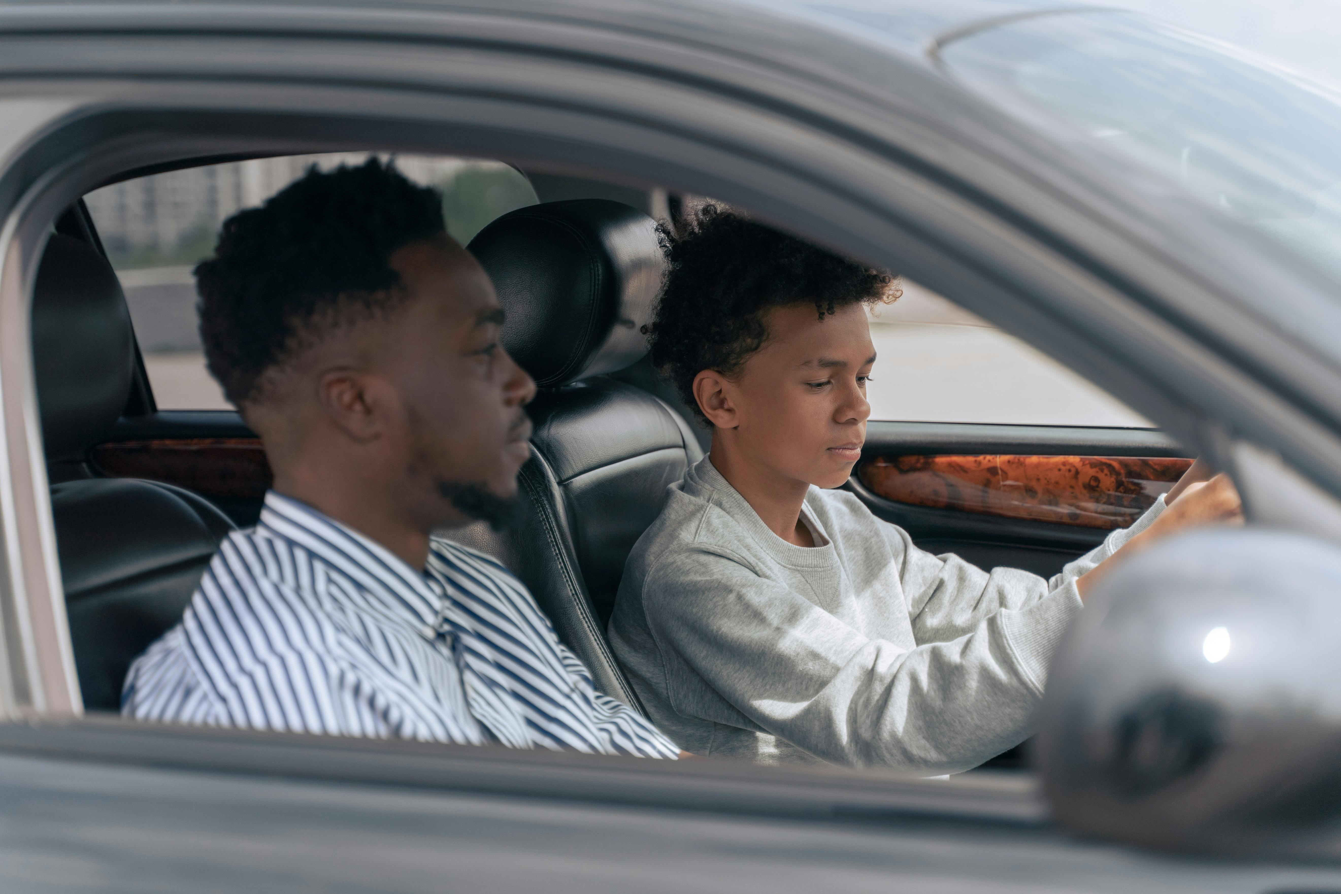 Teen behind-the-wheel lesson